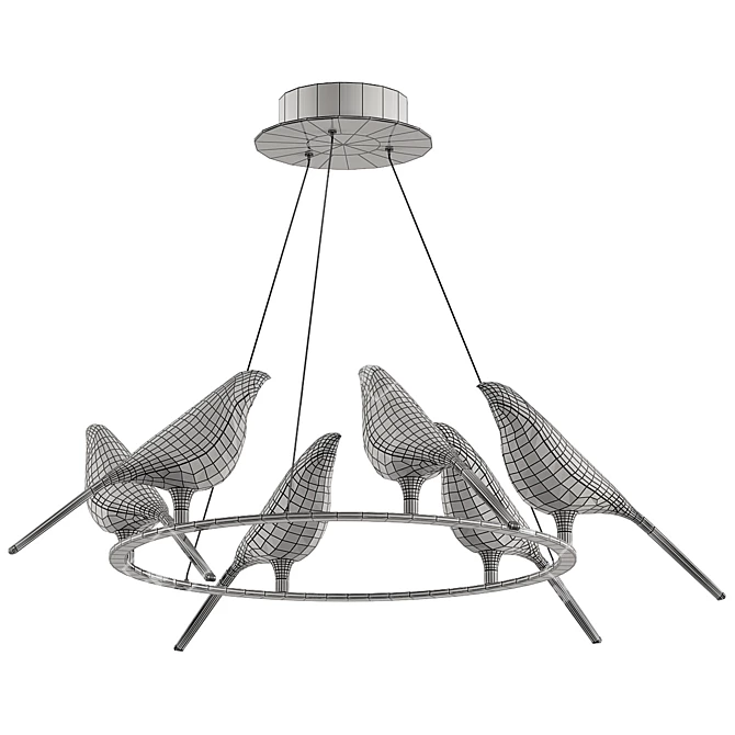 Modern Nomi Ch Designer Lamp 3D model image 2