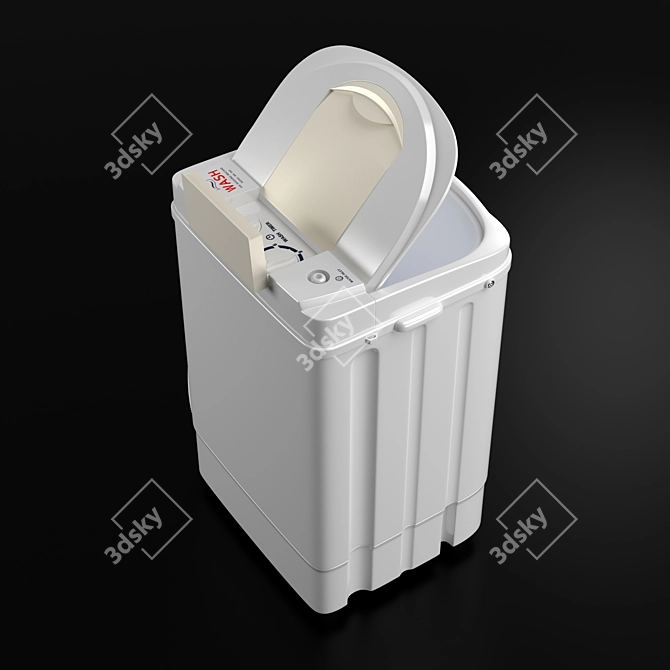 Compact Mini Washing Machine M350 3D model image 4