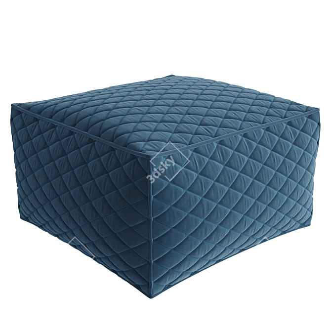 Luxuriously Soft Pusku Puff 3D model image 3