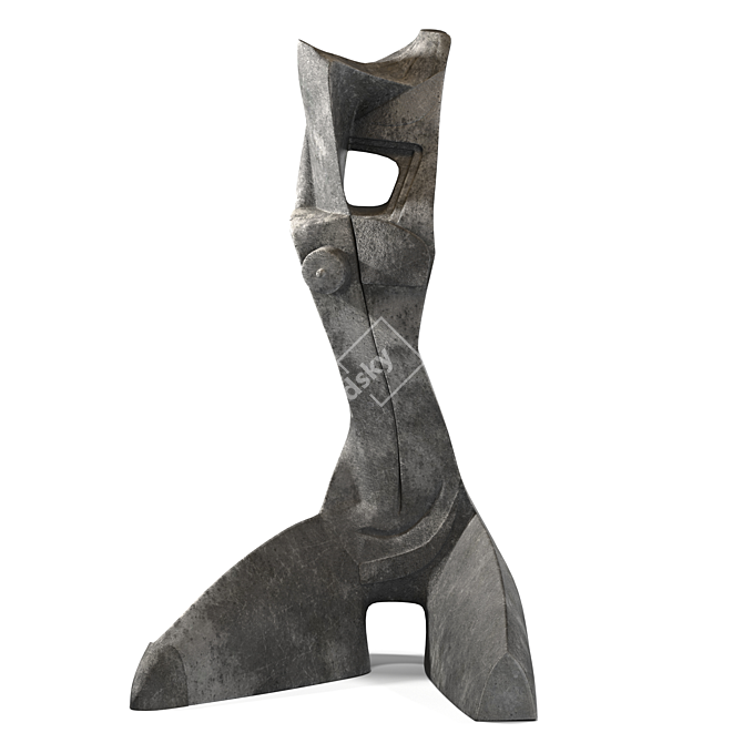 Geometric Nude Sculpture by Claudio Nicoli 3D model image 1