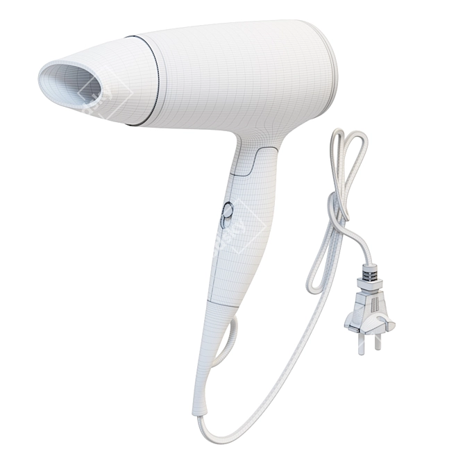 Philips BHD 006 Professional Hair Dryer 3D model image 2