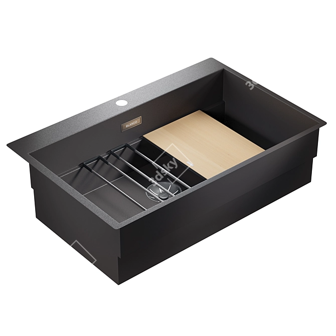 Blanco ETAGON 8 - Premium Stainless Steel Sink 3D model image 3
