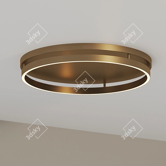 Elegant Gianpiero LED Flushmount 3D model image 2
