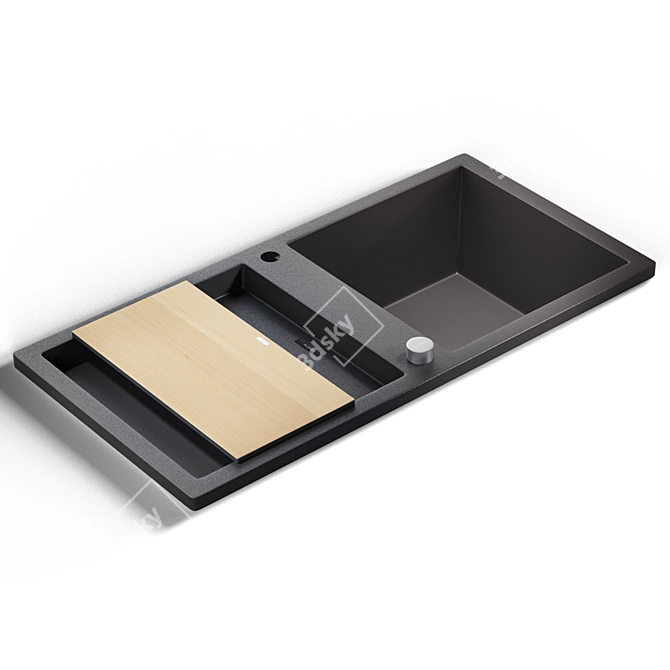 Sleek Blanco ETAGON 8 Sink 3D model image 2