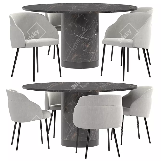 Bonaldo Dining Set: Miss My Way 3D model image 1