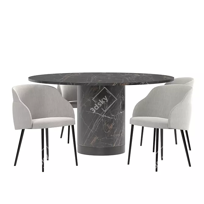 Bonaldo Dining Set: Miss My Way 3D model image 2