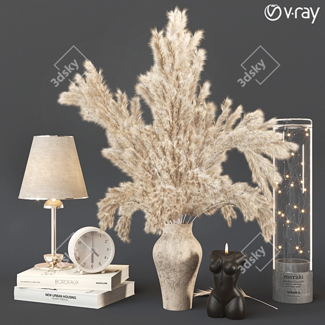 3D Decorative Set: Download Now 3D model image 1