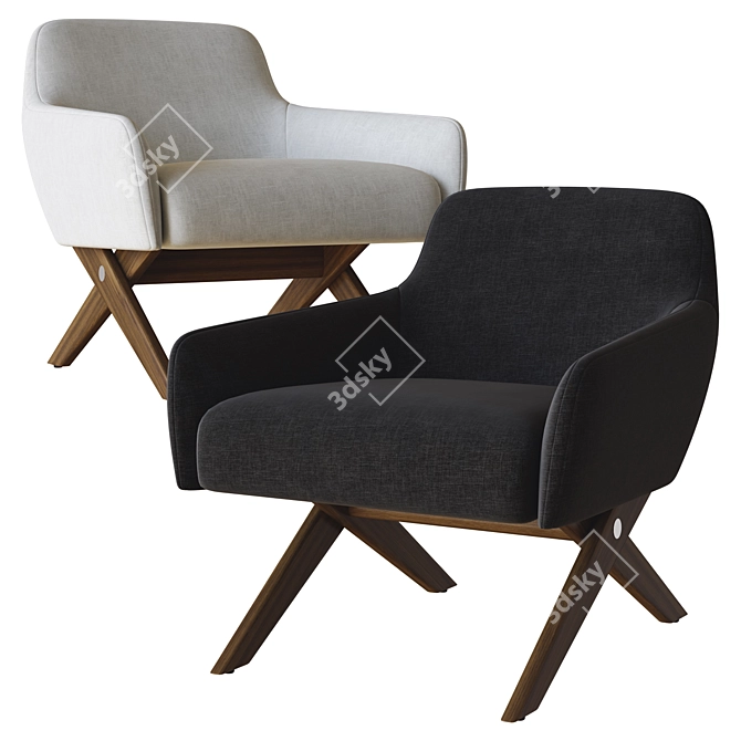  Poliform Marlon Armchair: Modern Elegance 3D model image 2