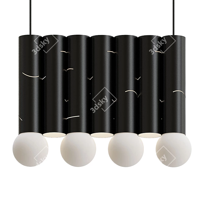 Birch Pendant Light: Minimalist Elegance 3D model image 2