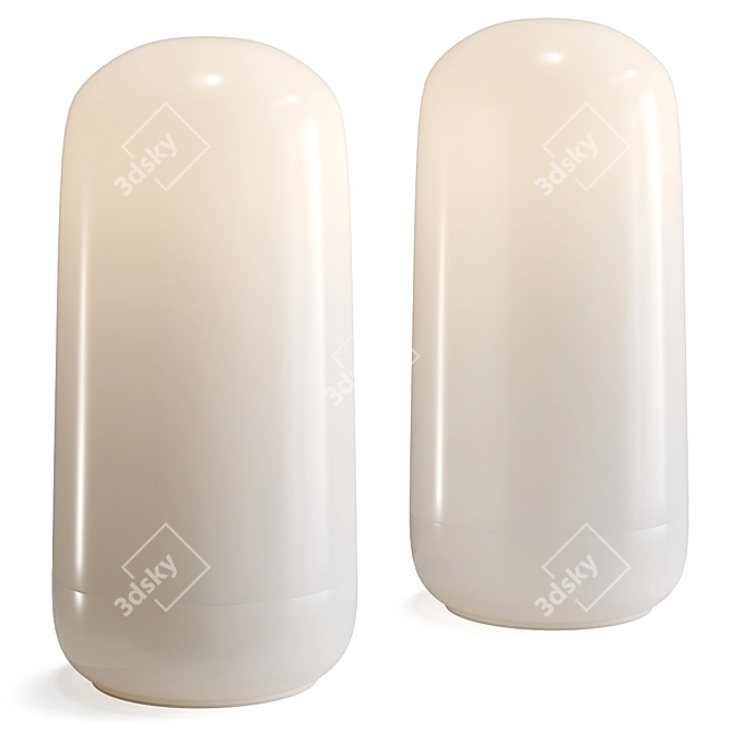 Gople Portable Table Lamp: Stylish Illumination On-the-Go 3D model image 1