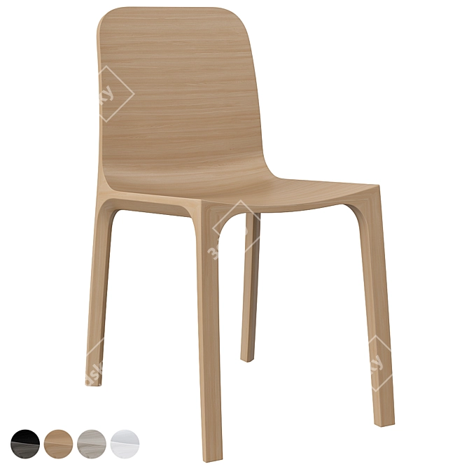 Stylish Frida 752 Chair: A Modern Masterpiece 3D model image 3