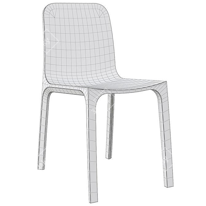 Stylish Frida 752 Chair: A Modern Masterpiece 3D model image 1