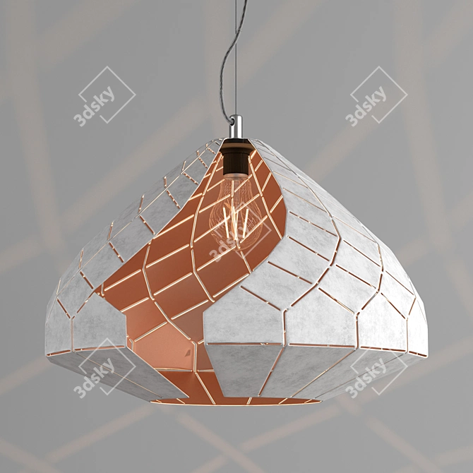Stylish Loft Pendant: RegenBogen Kassel 3D model image 9