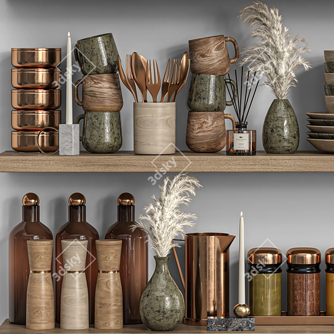 2015 Kitchen Accessories Set 3D model image 4