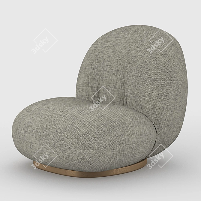 Cloudlike Comfort: Pacha Lounge Chair by GUBI 3D model image 1