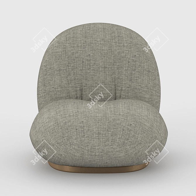 Cloudlike Comfort: Pacha Lounge Chair by GUBI 3D model image 2