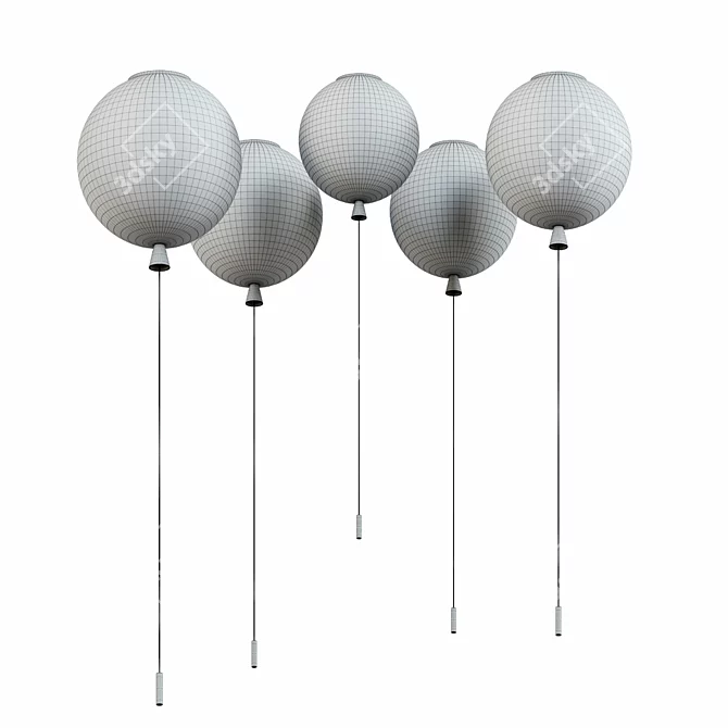 Luminous Balloon Ceiling Light 3D model image 2