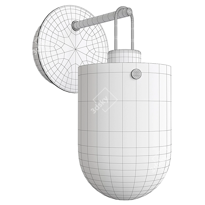 Sleek Sivan Wall Sconce 3D model image 2