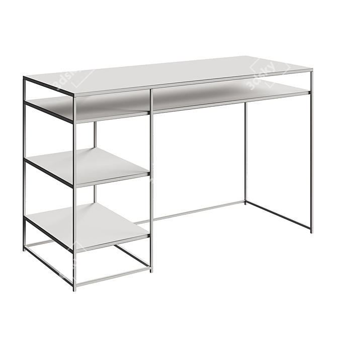 La Redoute Hiba Metal Writing Desk 3D model image 3