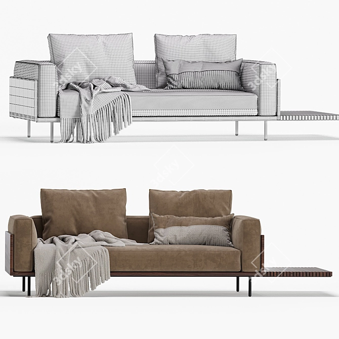 Modern Minotti Brasilia Sofa 3D model image 7