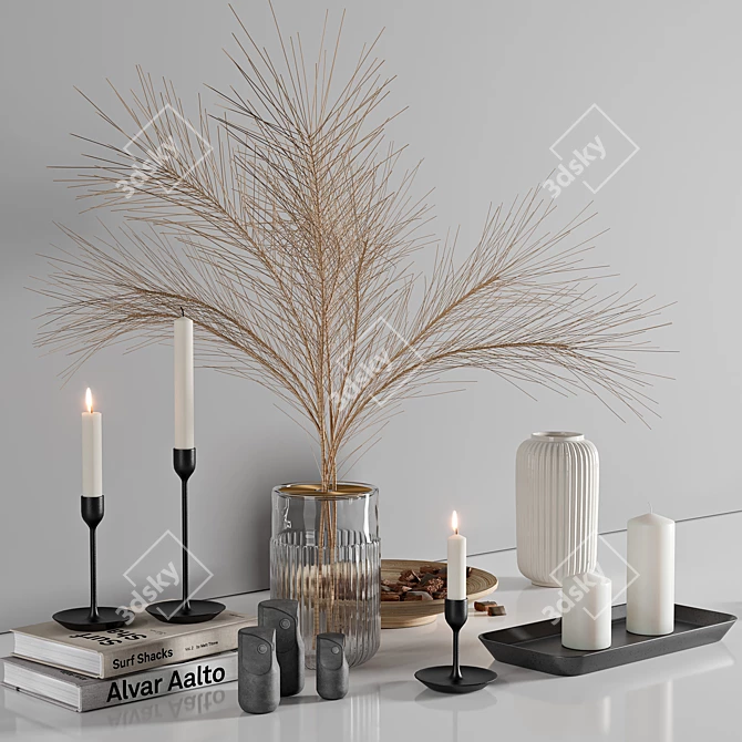 Modern Scandinavian Decor Set 3D model image 1