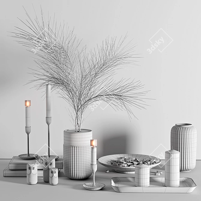 Modern Scandinavian Decor Set 3D model image 7