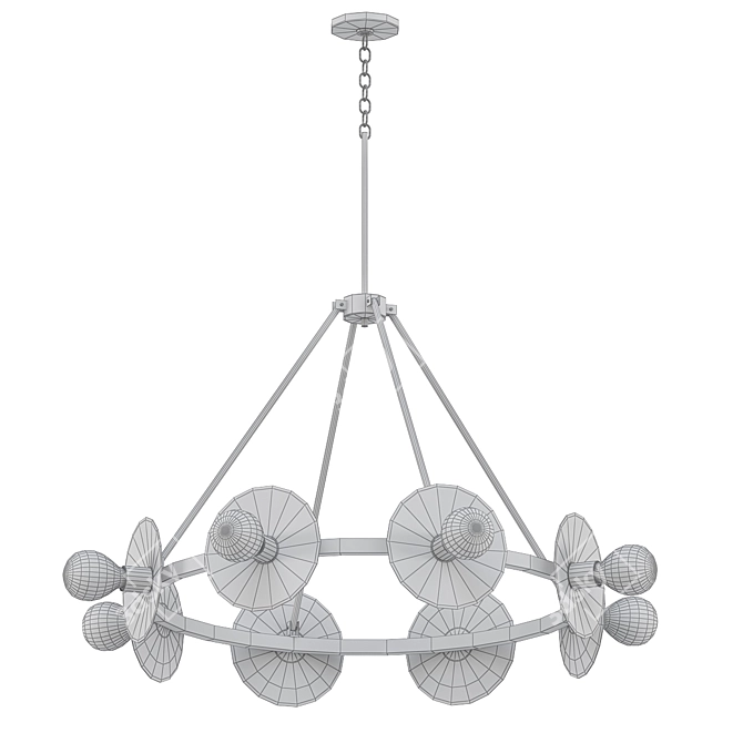 Elegant Zayden Chandelier - Small 3D model image 2