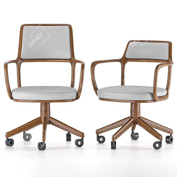 Giorgietti High/Low S.Back Baron Stool 3D model image 1