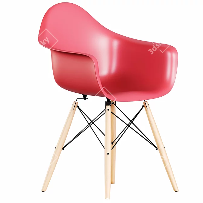 Modern Chair DAW: Sleek & Stylish 3D model image 2