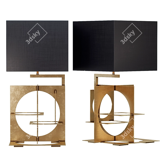 Sleek CL1965 Table Lamp - Luxurious Lighting 3D model image 3