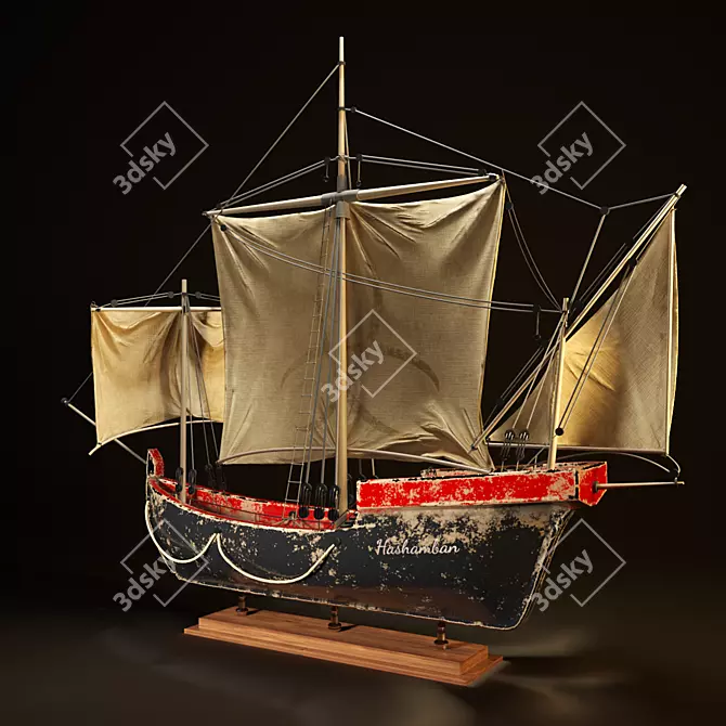 Seafarer's Dream Sailing Boat 3D model image 1