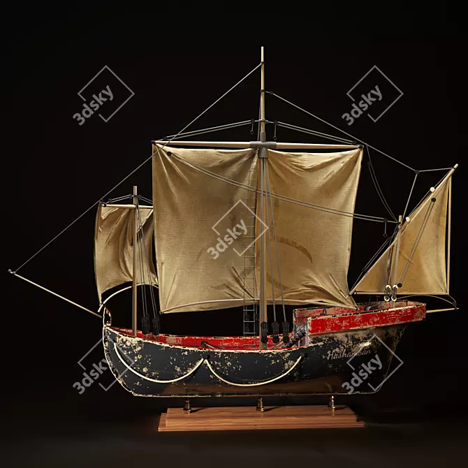 Seafarer's Dream Sailing Boat 3D model image 2