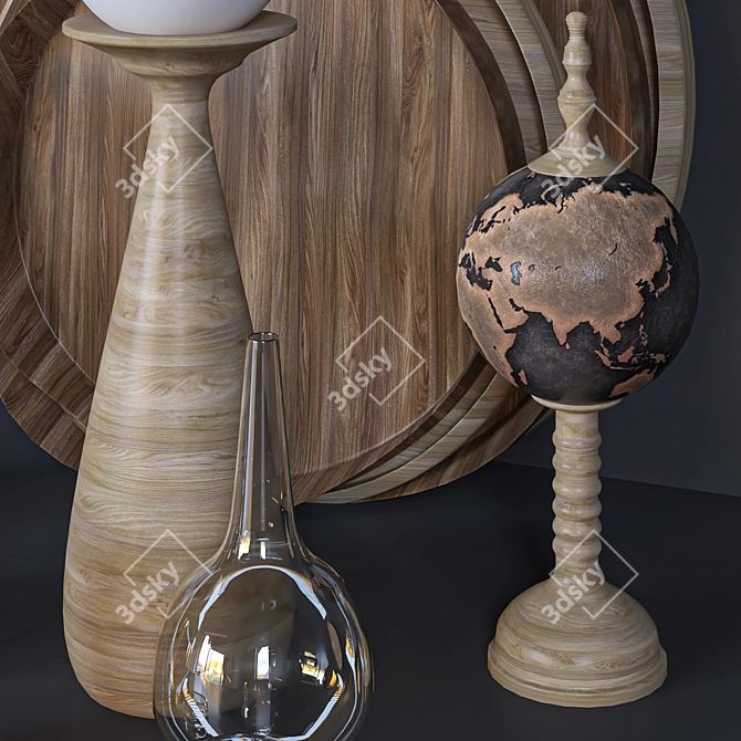 Elegant Decor Set 53 3D model image 2