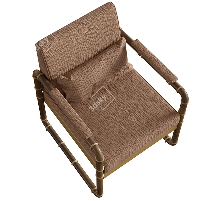 Eastern Elegance: Sicis Siam Armchair 3D model image 5