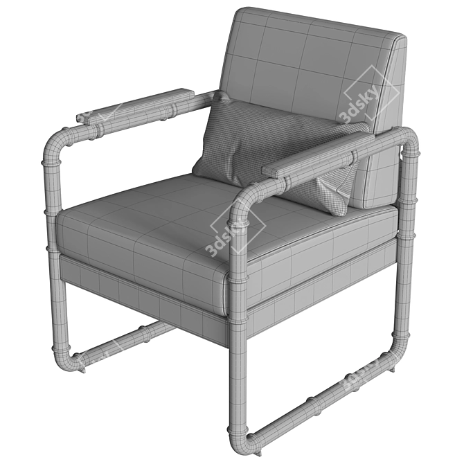 Eastern Elegance: Sicis Siam Armchair 3D model image 7