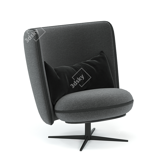 Sleek Modern Ice Breaker Chair 3D model image 1