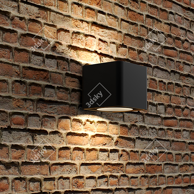 PBR Brick Loft: Rojo Gray Texture 3D model image 2