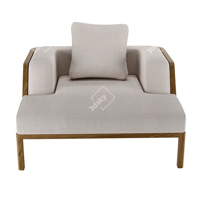 Luxury Grand Life Armchair 3D model image 4