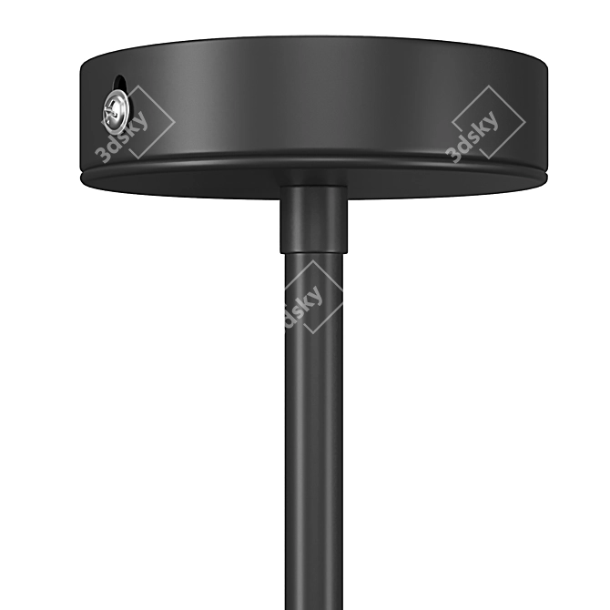 Minimalist Gypsum Pendant Lamp 3D model image 6