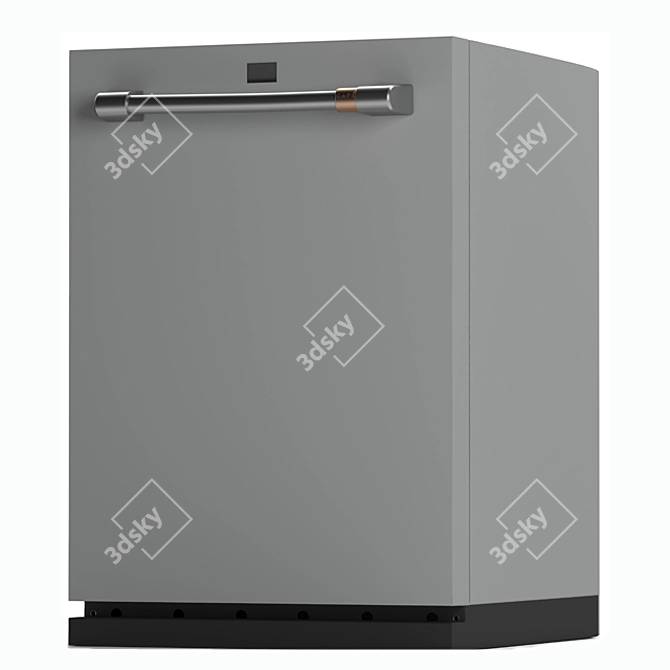 GE Cafe Appliances Dishwasher: Stylish Space-Saving Design 3D model image 3