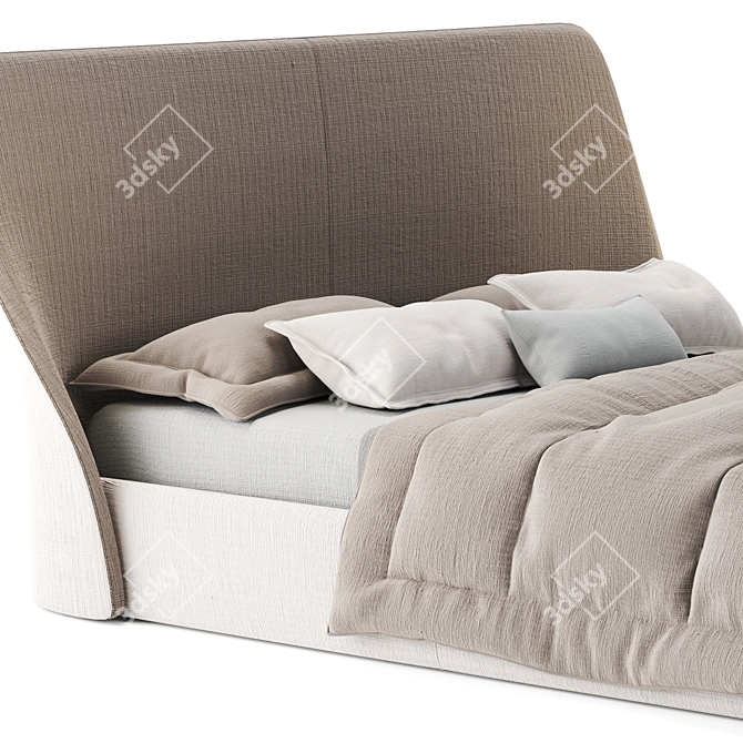 Elegant Giorgetti ALTEA Double Bed 3D model image 3