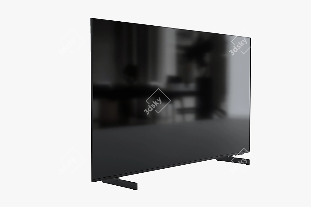 Samsung AU8000 Crystal UHD 4K Smart TV 3D model image 3