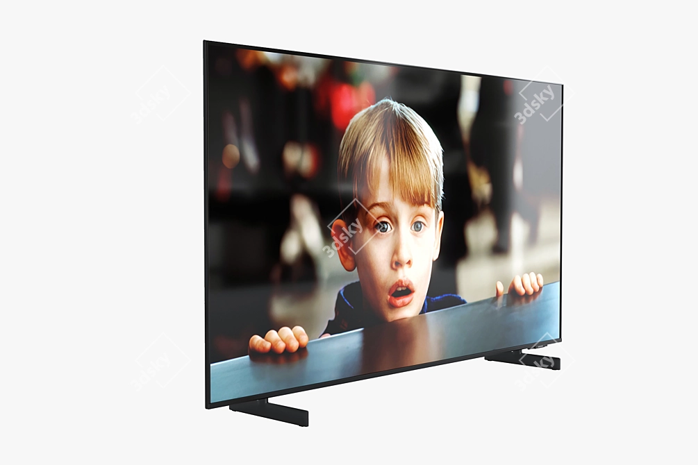 Samsung AU8000 Crystal UHD 4K Smart TV 3D model image 4