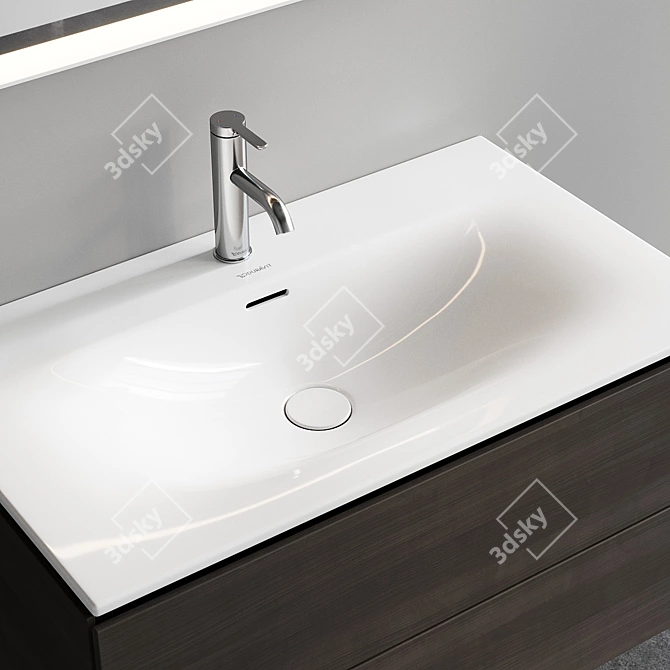 Duravit L-Cube Vanity Unit Set 3D model image 2