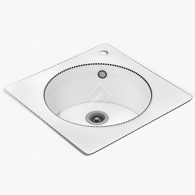 Blanco Artago 6: Stylish Compact Sink 3D model image 9