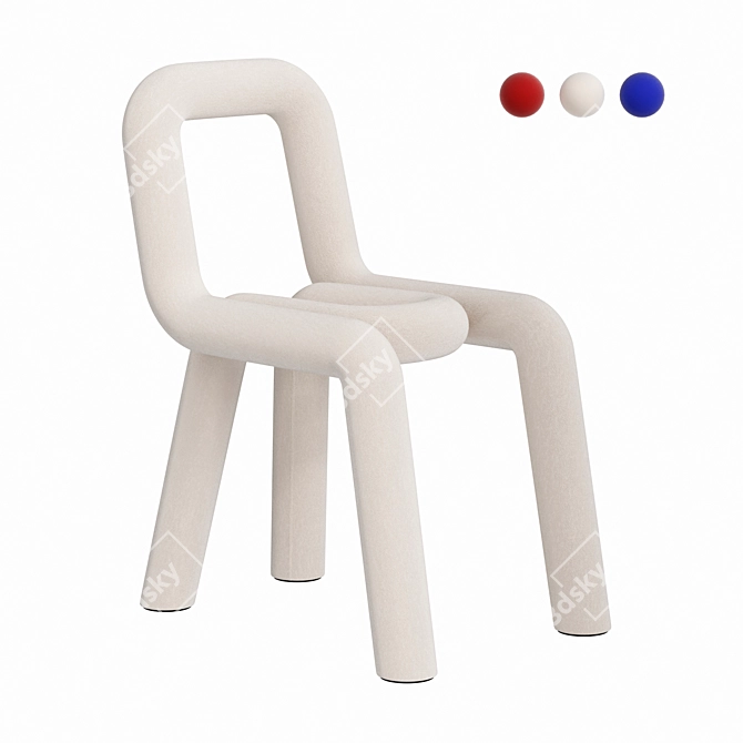 Contemporary Bold Chair: Must-Have Statement Piece 3D model image 1