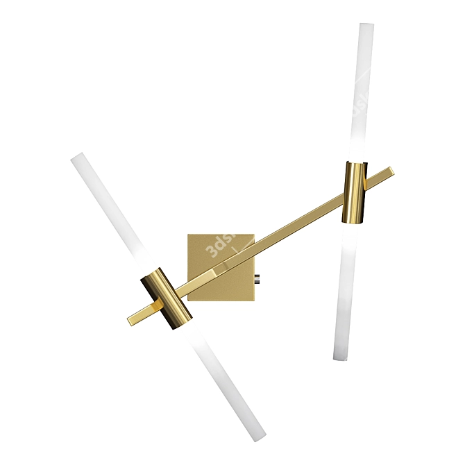 Agnes Wall 4 Light Gold 3D model image 1