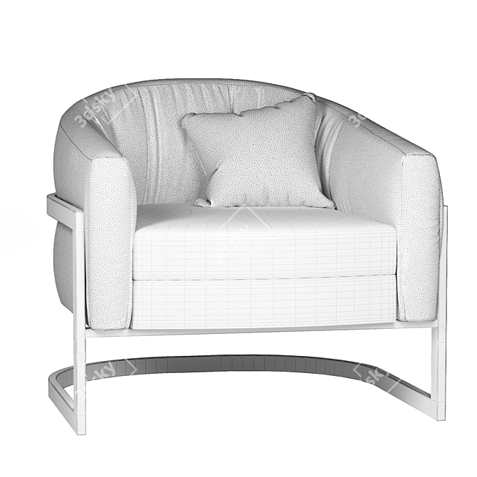 Elegant Callie Armchair by Bernhardt 3D model image 3