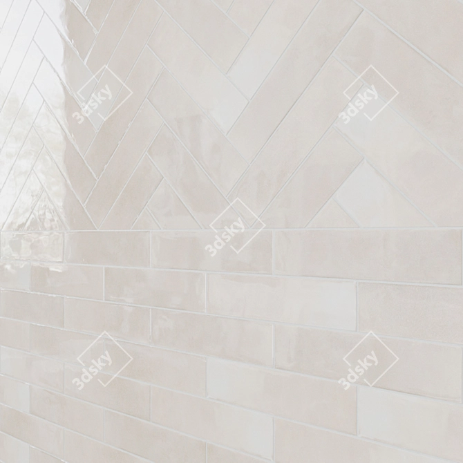 Brooklyn Studio Tiles: Rustic Charm in Geometric Design 3D model image 3