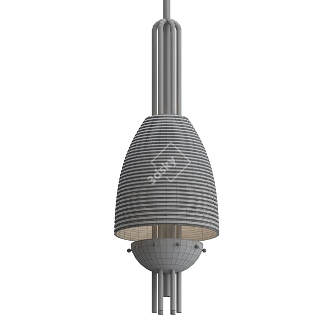  Signal-X Pendant: Large & Stylish 3D model image 2